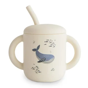 Tasse d'apprentissage - Baleine - Mushie