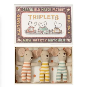 Souris bébé - Les triplés dans leur boite - Maileg