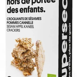 Supersec -- Croquant de sésame pomme-cannelle bio - 110 g