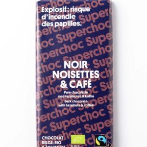 Supersec -- Tablette chocolat noir noisette & café bio - 70 g