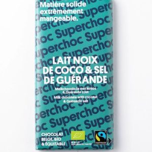 Supersec -- Tablette chocolat lait coco bio - 70 g