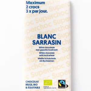 Supersec -- Tablette chocolat blanc au sarrasin bio - 70 g