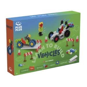 Jeu de construction kit découverte 500 pièces - Go Véhicules - Plus Plus