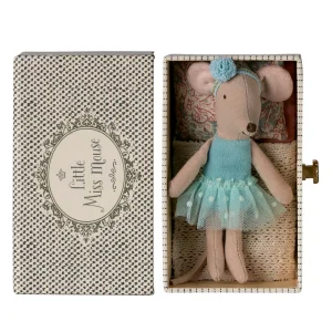 Souris petite soeur - ballerine dans son lit tiroir - Maileg