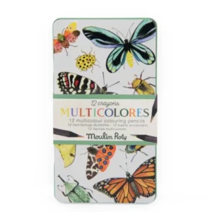 12 crayons de couleur  multicolore - Tout Autour du Monde -  Moulin Roty