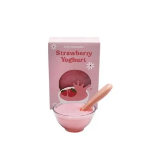 Petit pot pour poupée - Bol de yaourt à la fraise - Tiny Harlow