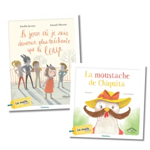 Le jour où je suis devenue plus méchante que le loup et La moustache de Chiquita (lot)