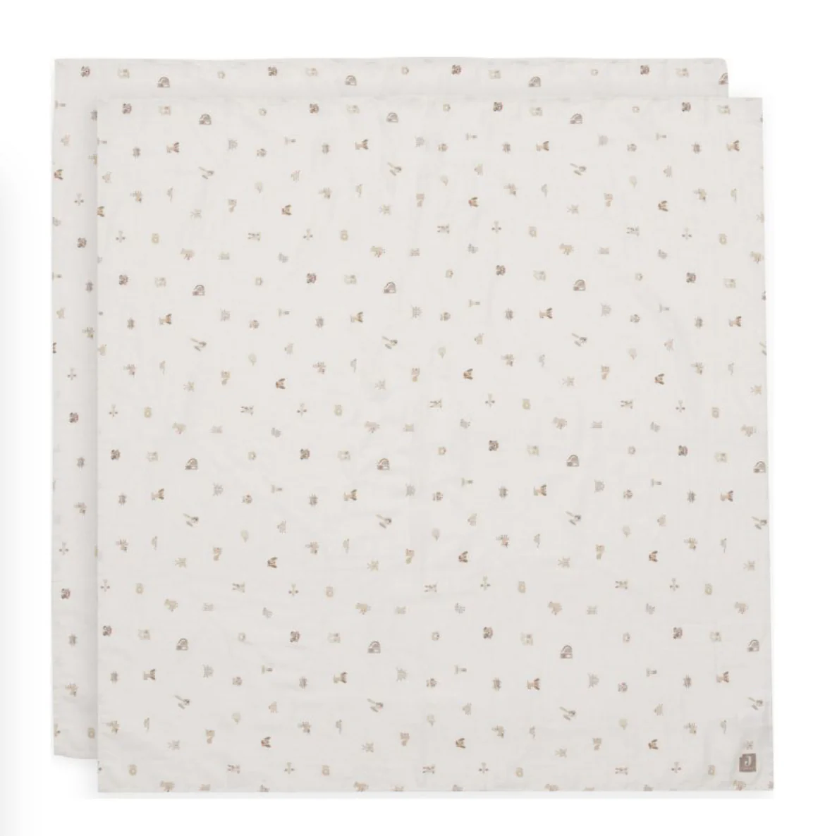 Lot de 2 langes 115 x 115 cm - Animal Friends - Jollein – Image 3
