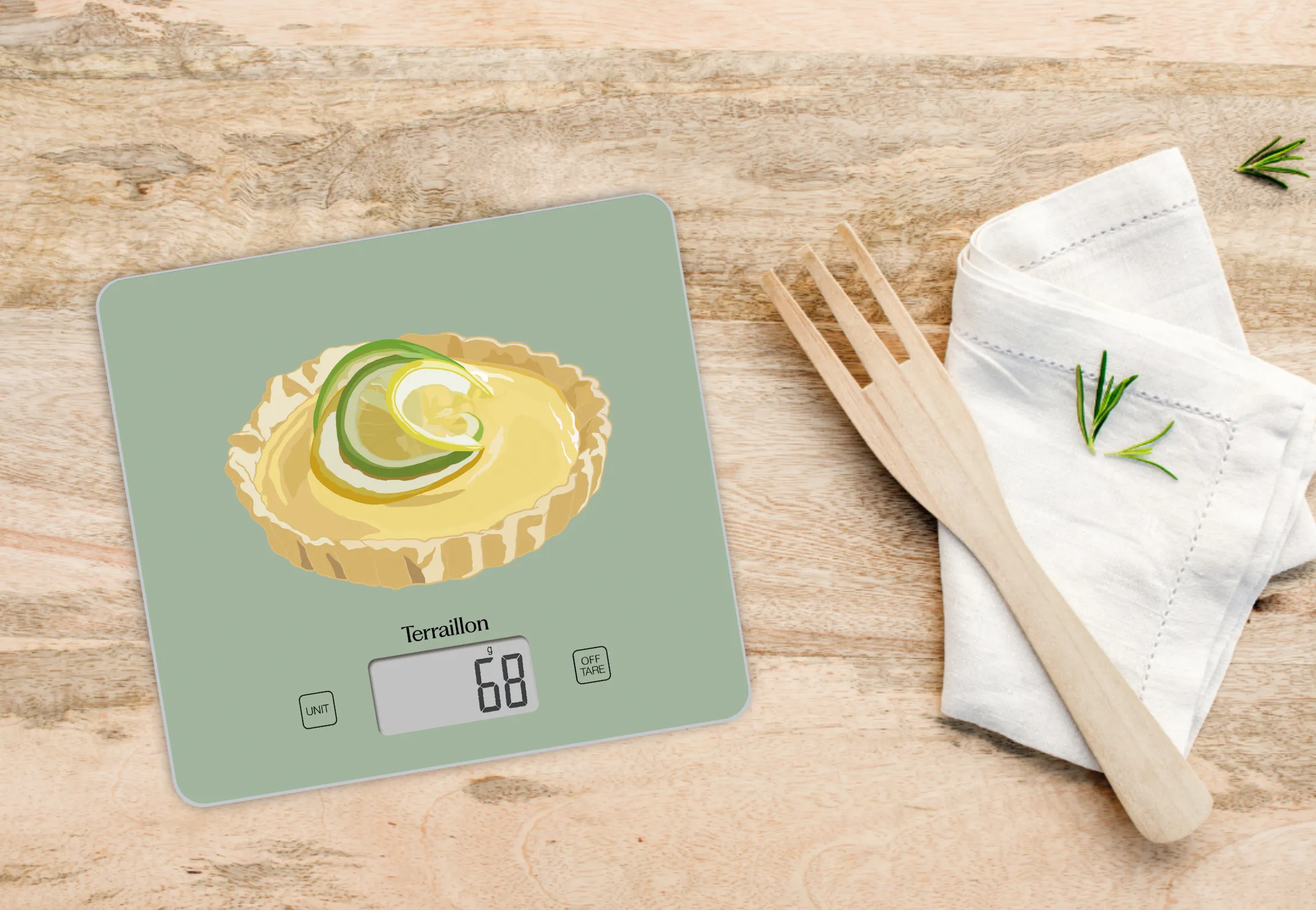 T1040 DESSERT TARTE CITRON - Balance de cuisine électronique – Image 3