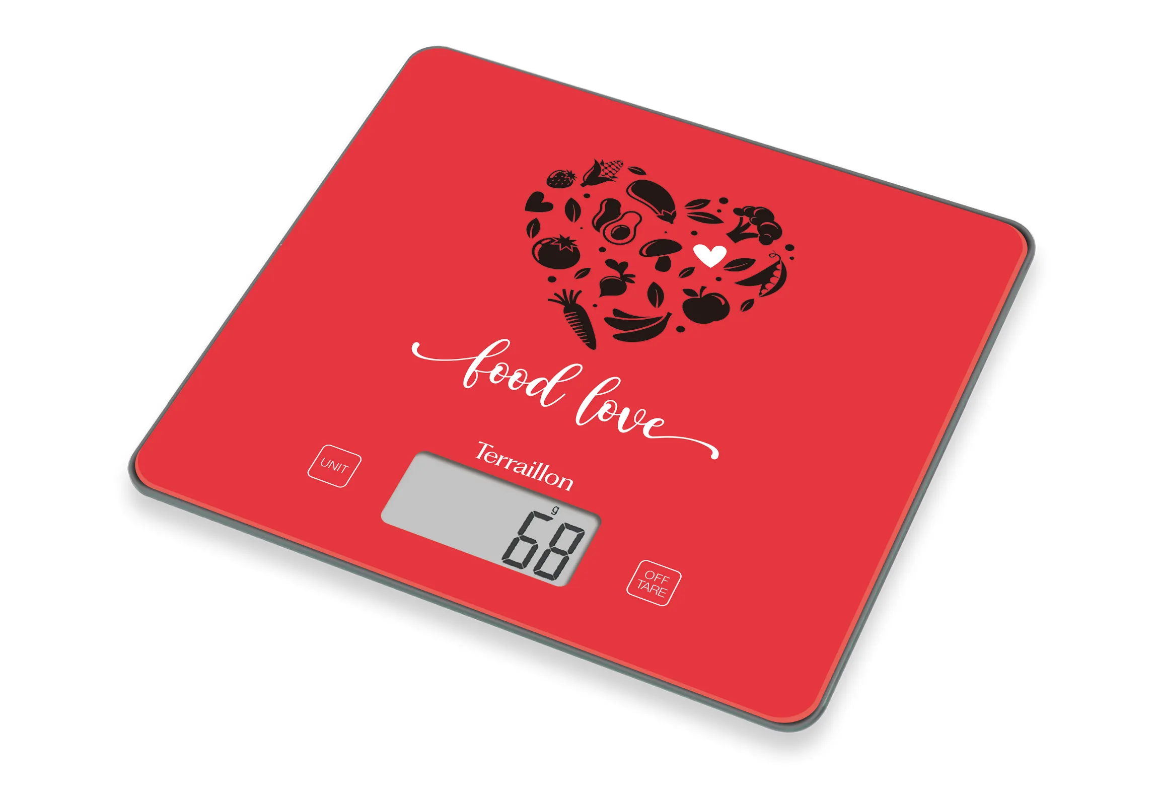 T1040 FOOD LOVE ROUGE - Balance de cuisine électronique – Image 4