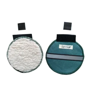 Suzon suzette -- caches oreilles universel vert thym - par paire