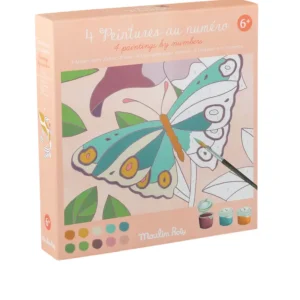 Coffret de 4 peintures aux numéros - Les Rosalies -  Moulin Roty