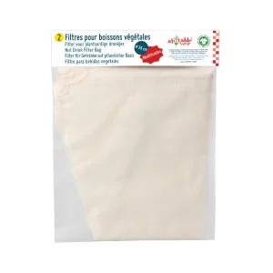 Ah Table! -- Etamines (filtres pour boissons végétales en coton bio) - Lot de 2