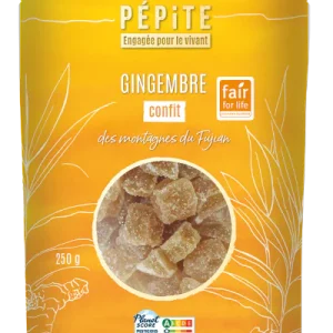Pépite -- Gingembre en cubes bio fairtrade - 250 g