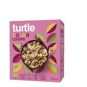 Turtle -- Anneaux multigrains aux couleurs naturelles, bio et sans gluten - 300 g