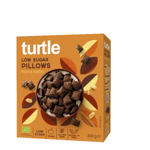 Turtle -- Coussins fourrés au beurre de cacahuète bio et sans gluten - 300 g