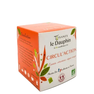 Tisanes Le Dauphin -- Infusion bio circul'action origine france - 20 infusettes