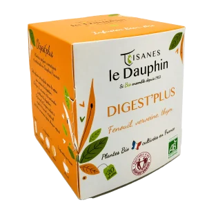 Tisanes Le Dauphin -- Infusion bio digest plus origine france - 20 infusettes